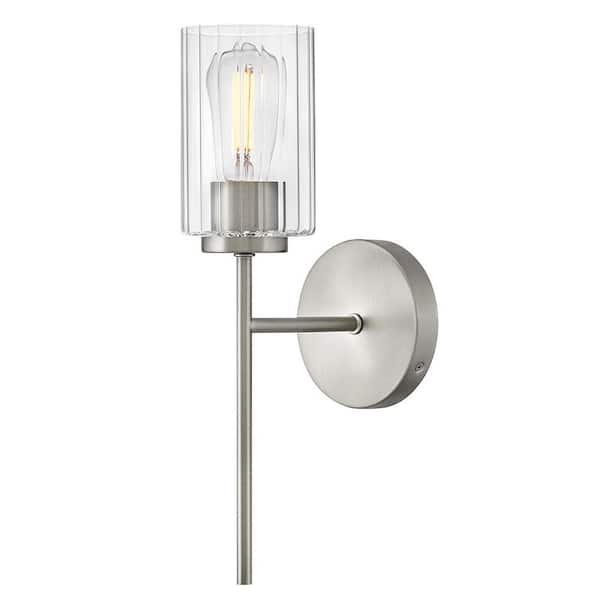 Leta 5.25 in. 1-Light Brushed Nickel Vanity Light