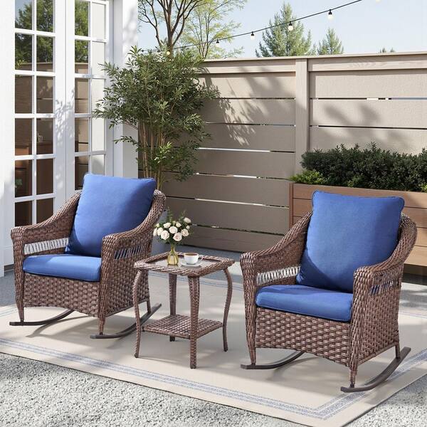 テーブル・チェア・ハンモック BlueRidgeChairWorks CarolinaSnackTable ANGELES HOME 2-Piece Silver Blue and Green Stripe Aluminum