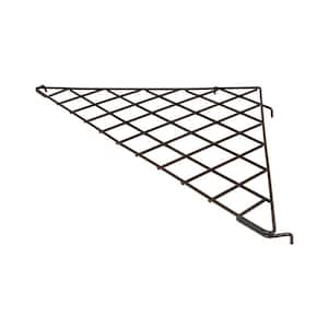24 in. x 24 in. x 34-1/2 in. Triangular Black Wire Shelf (Pack of 10)