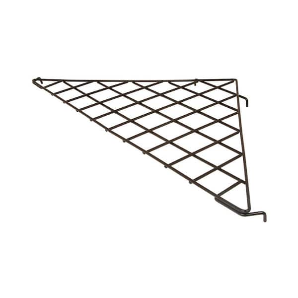 Econoco 24 in. x 24 in. x 34-1/2 in. Triangular Black Wire Shelf (Pack of 10)