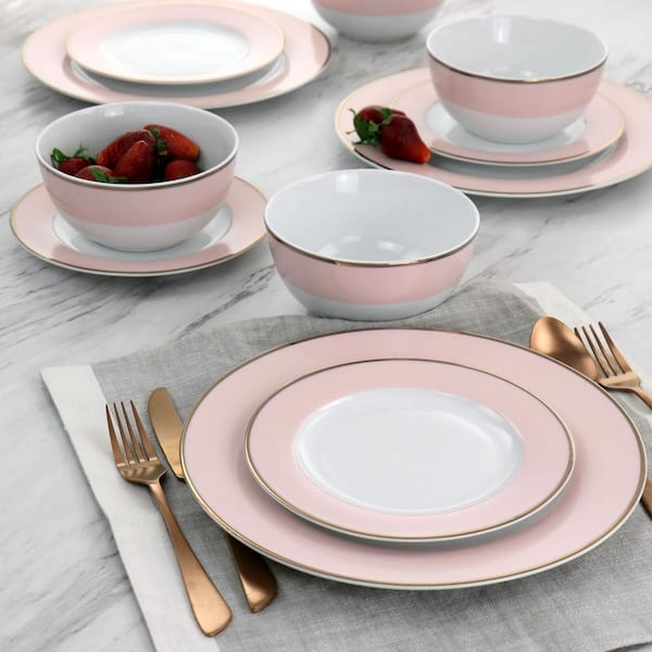 Gold rimmed dinnerware best sale