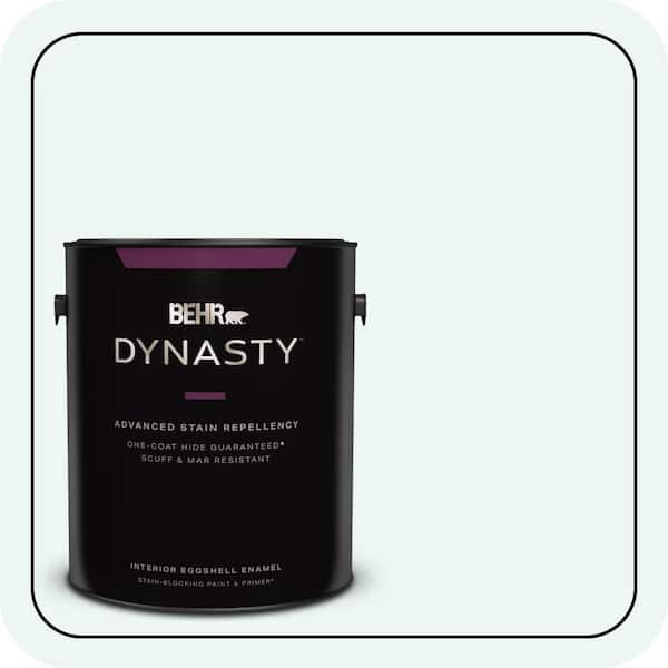 BEHR DYNASTY 1 gal. #PPL-15 Icy Wind Eggshell Enamel Interior Stain-Blocking Paint & Primer
