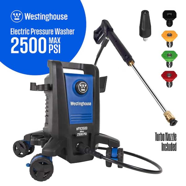 Westinghouse 2500 PSI 1.76 GPM Electric Powered Pressure Washer with Anti-Tipping Technology and 5 Quick Connect Tips