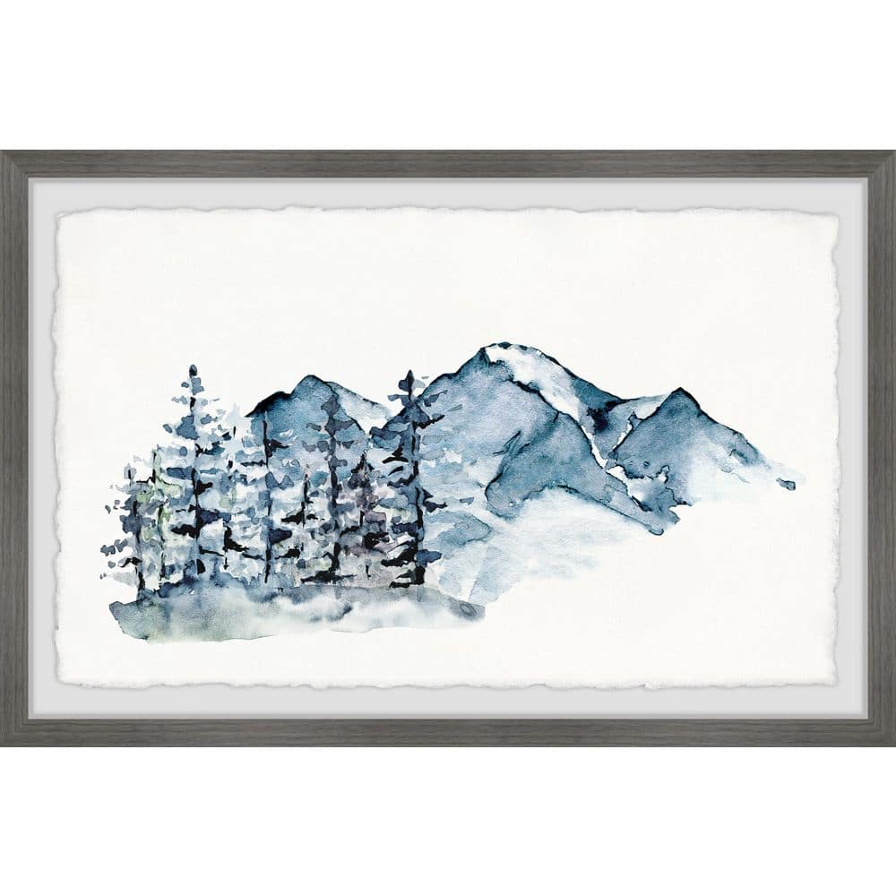 Winter Pine Forest by Marmont Hill Framed Nature Art Print 12 in. x 18 in.