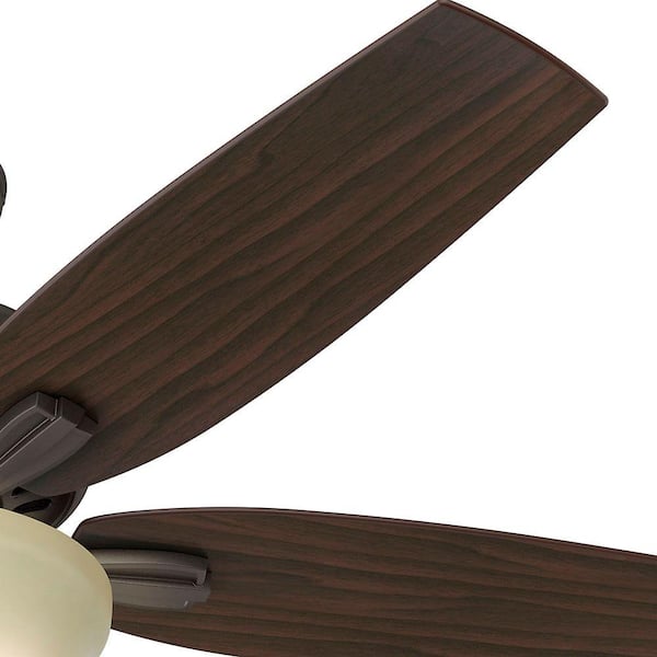 Hunter - Newsome 52 in. Indoor Premier Bronze Bowl Light Kit Ceiling Fan