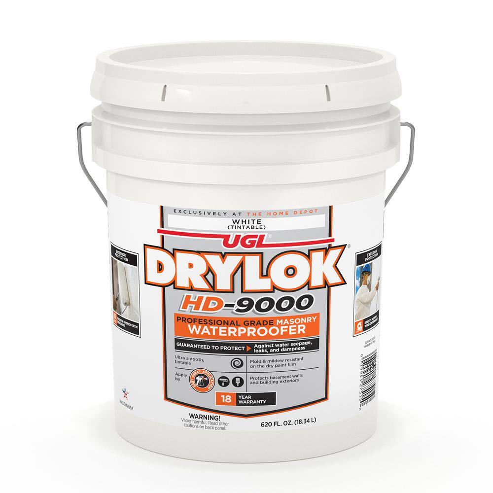 DRYLOK HD9000 Professional 5 gal. White Flat Latex Interior/Exterior