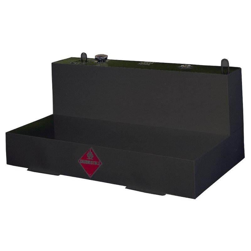 Jobox L-Shaped Steel Liquid Transfer Tank in Black