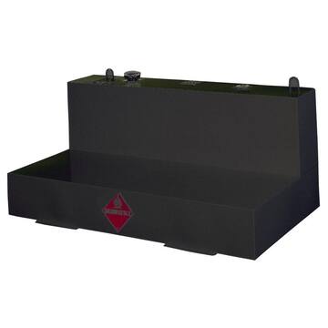 Jobox L-Shaped Steel Liquid Transfer Tank in Black