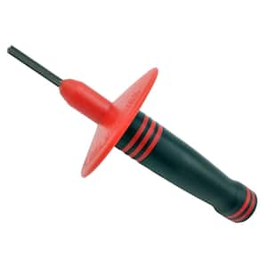 Tungsten Carbide Sharpener, Removeable Hand Guard in Red
