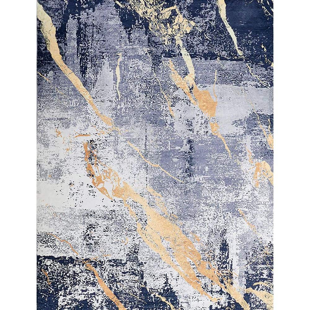 Zara Contemporary Washable Super Soft Area Rug with Abstract Design