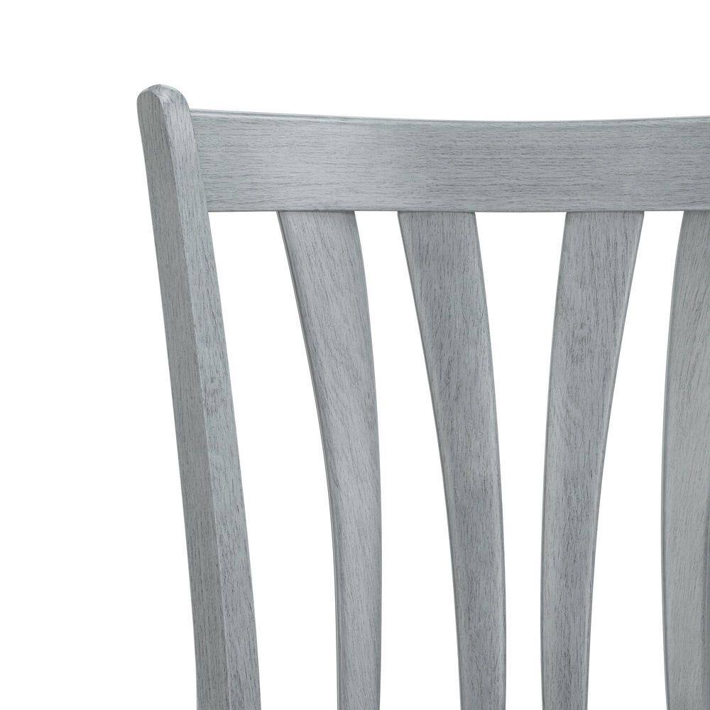 Savana 30" Blue Wirebrush Cream Swivel Wood Barstool