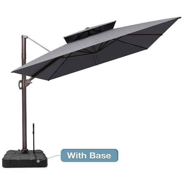 astella patio umbrella 9' Aluminum Market with Fiberglass Ribs, Crank Lift, and Push-Button Tilt - Yellow mt helmets Aluminum Market Patio Umbrella Color:CACAO Plow & Hearth Classic