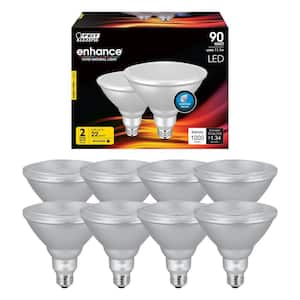 90-Watt Equivalent PAR38 Dimmable CEC Title 20 Outdoor 90 E26 Medium Flood LED Light Bulb, Bright White 3000K (8-Pack)