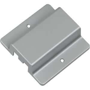 Silver Gray Floating Canopy/Floating Connector for 120-Volt 2-Circuit/1-Neutral Track Systems
