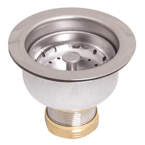 Stainless Steel and Brass Deep Dish Posi-Lock Basket Strainer Assembly in Polished Chrome