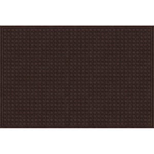 Brown 48 in. x 72 in. Synthetic Surface and Recycled Rubber Commercial Door Mat