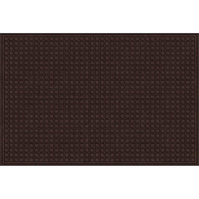 Brown 48 in. x 72 in. Synthetic Surface and Recycled Rubber Commercial Door Mat