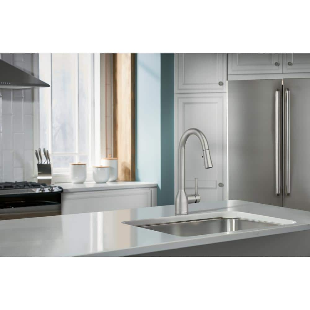Adler Stainless Steel Pull-Down Kitchen Faucet with Spray