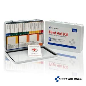 75-Person, 36 Unitized Metal Osha First Aid Case with BBP and CPR Kits