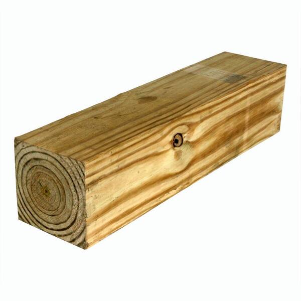 Unbranded 6 in. x 6 in. x 16 ft. #2 Pressure-Treated Ground Contact Southern Line Timber
