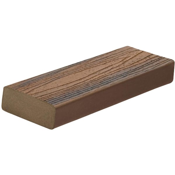 Transcend 2 in. x 4 in. x 16 ft. Spiced Rum Square Edge Composite Deck Board