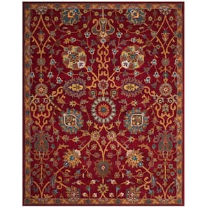 Heritage Red 8 ft. x 10 ft. Area Rug