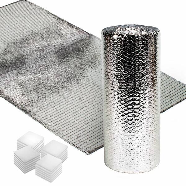 2-Car Garage Door Insulation Kit *Improved* - Custom Fit For Doors Up To 20x8 FT | 160 Sq Ft Radiant Barrier Bubble Insulation