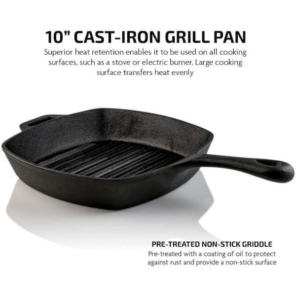 Calphalon Pre-Seasoned Reversible 10 x 18 Cast Iron Grill/Griddle