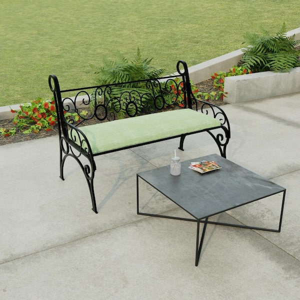Arden Selections Oceantex Outdoor Bench Cushion 48 x 18, Seafoam Green