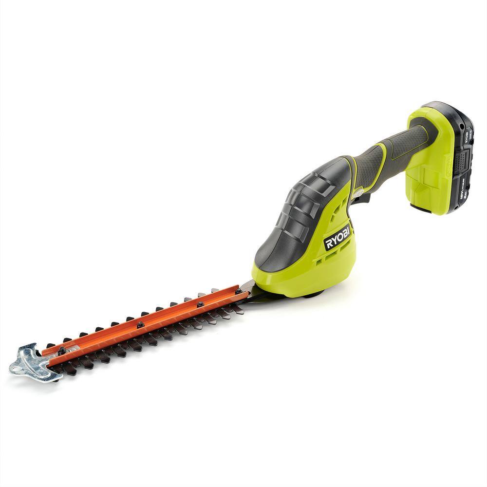 18V Cordless Grass Shear and Shrubber Trimmer with Battery and Charger