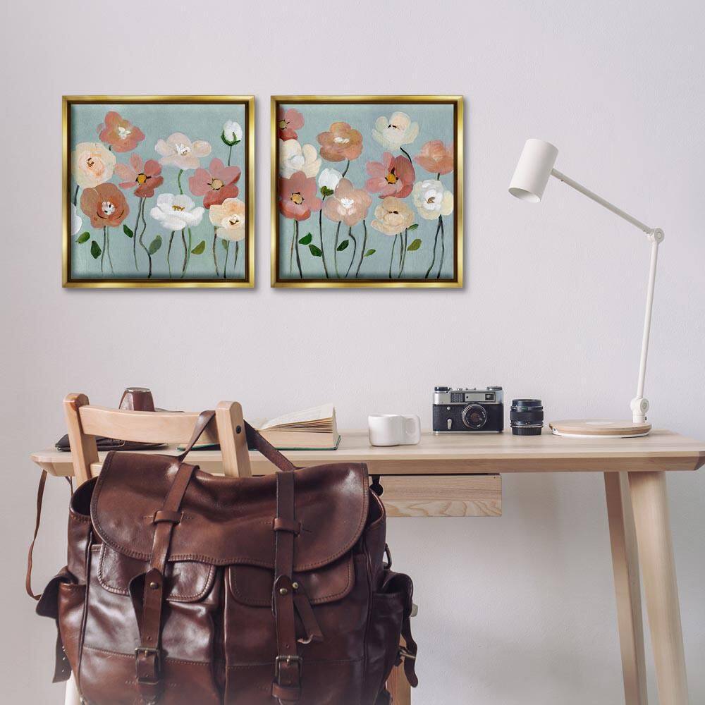 Budding Boho Blooms by Charity Henderson 2-Piece Gold Floater Frame Nature Graphic Art Print 18 in. x 18 in. price history on PriceWatchPro