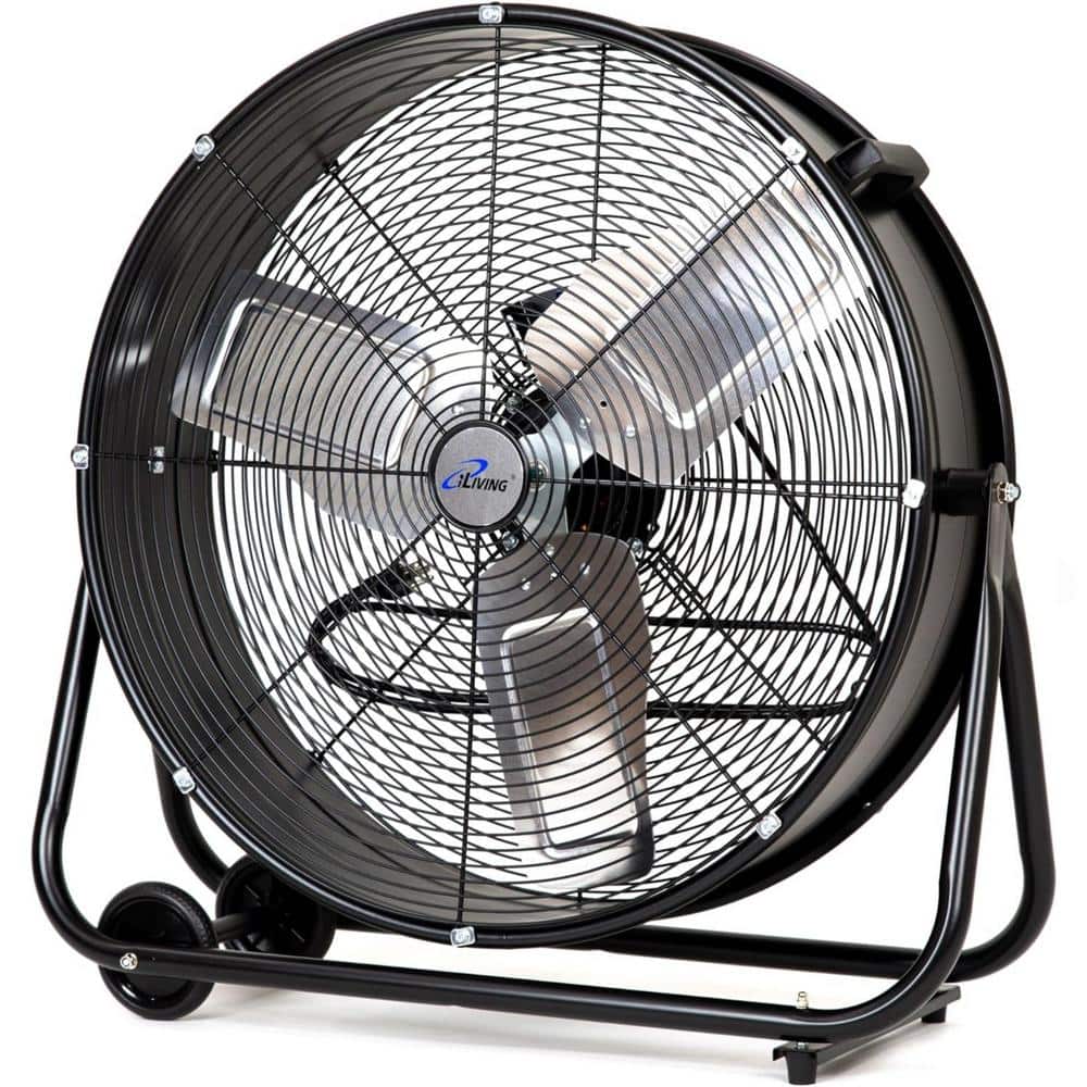 24 in.  2 Speeds High Velocity Drum Fan Industrial, Commercial, Residential