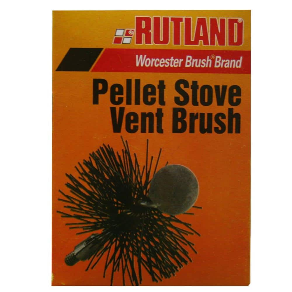 The FryOilSaver Company Pellet Stove Vent Cleaning Kit | 3 by 3.5 Bristle Head | Extra Length 10 Feet Long | Chimney Sweep Kit for Wood Pellet Stove