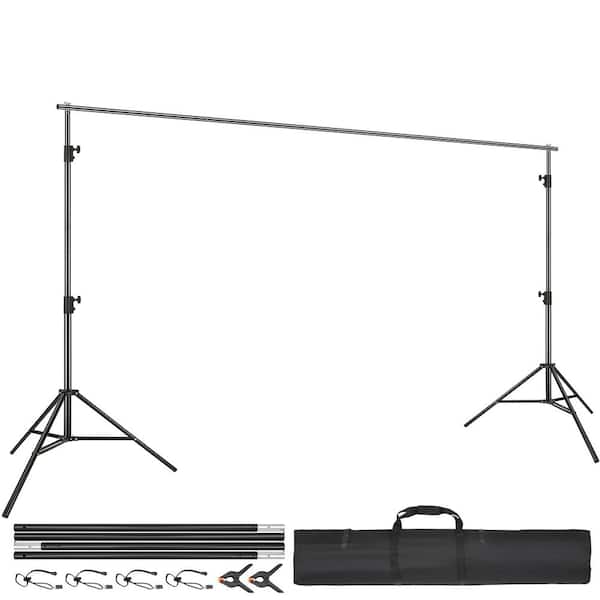 SVOPES Backdrop Stand 144 in. x 120 in. Arbor Adjustable Photography Background Support with 6 Clamps and Carry Bag