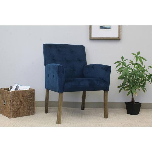 Boss Blue Velvet Taylor Chair