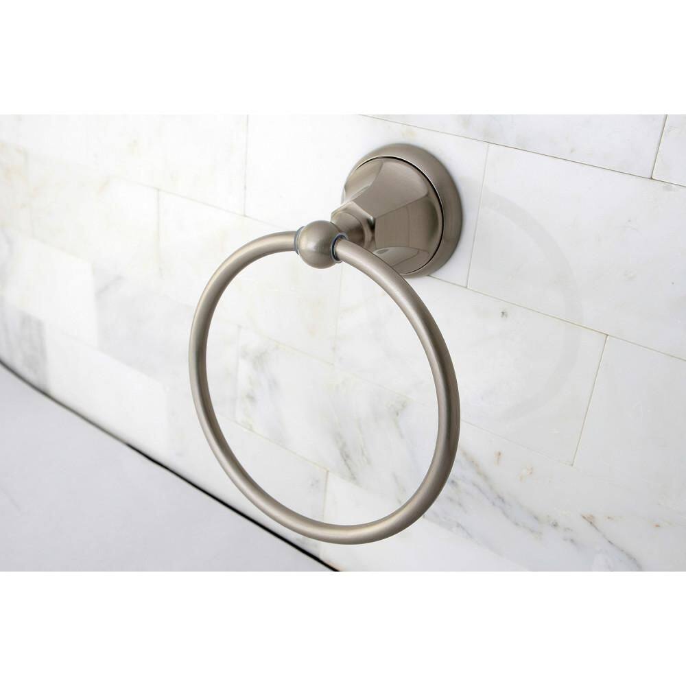 Metropolitan Satin Nickel Wall Mounted Towel Ring