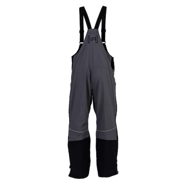 Clam Edge Black and Charcoal Small Ice Fishing Bib 17944 - The