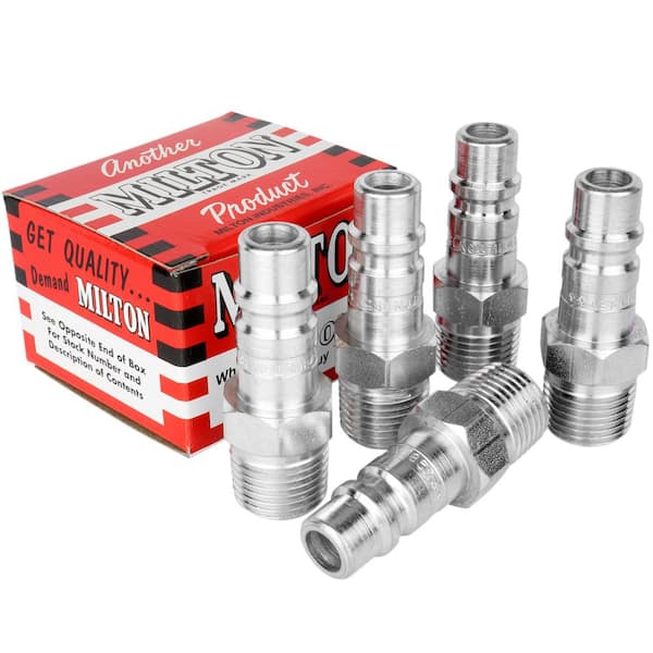 Milton Industries, Inc. 1/2 in. MNPT G Style Plug (5-Piece)