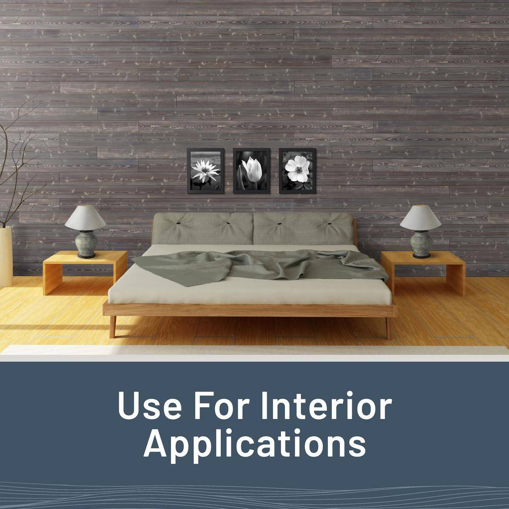 96'' Ash Gray Pine Shiplap Plank Boards