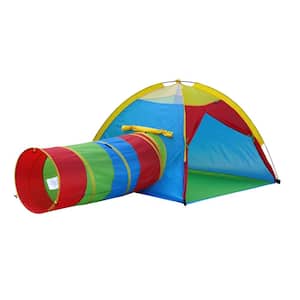 3-in-1 Fun Hub Play Tent with Tunnel 1 Cube, 1 Dome Tent and 1 Tunnel Easy Setup