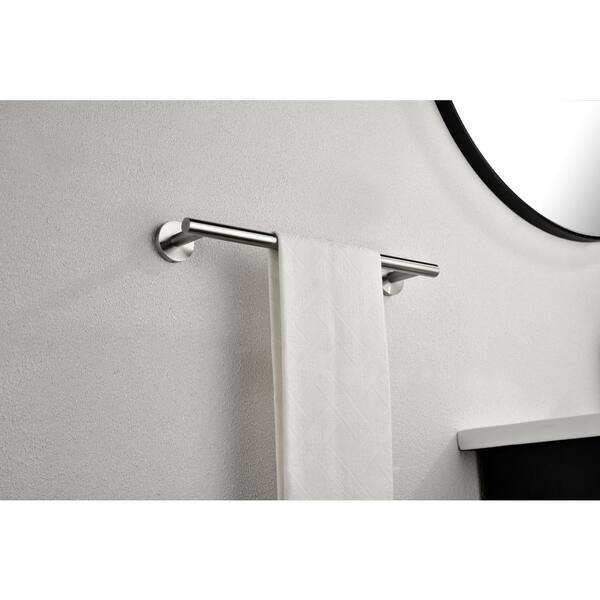 6-Piece Stainless Steel Brushed Nickel Bathroom Towel Rack Set Wall Mount