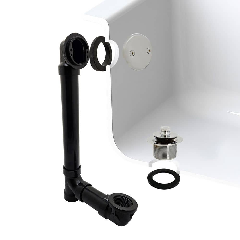 1-1/2 in. Twist and Close Schedule 40 ABS Bath Waste with 2-Hole Elbow in Polished Nickel price history on PriceWatchPro