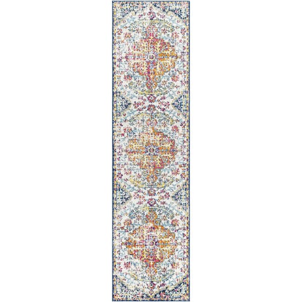 Demeter Ivory 2 ft. 7 in. x 10 ft. 3 in. Runner Rug