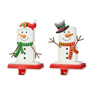 Christmas Snowman Stocking Holders (Set of 2)