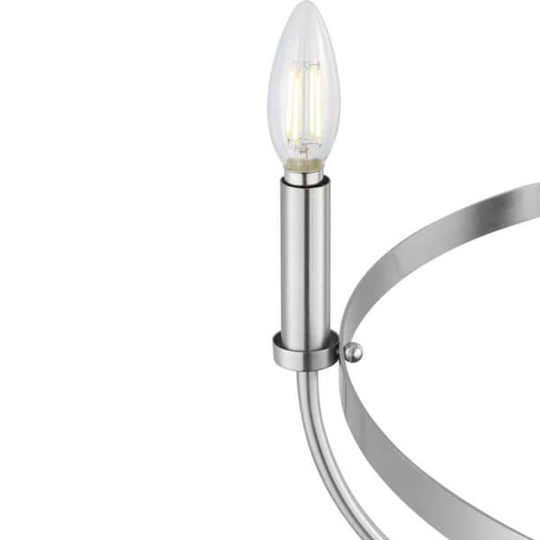 Progress Lighting Camperdown 5-Light Brushed Nickel Chandelier