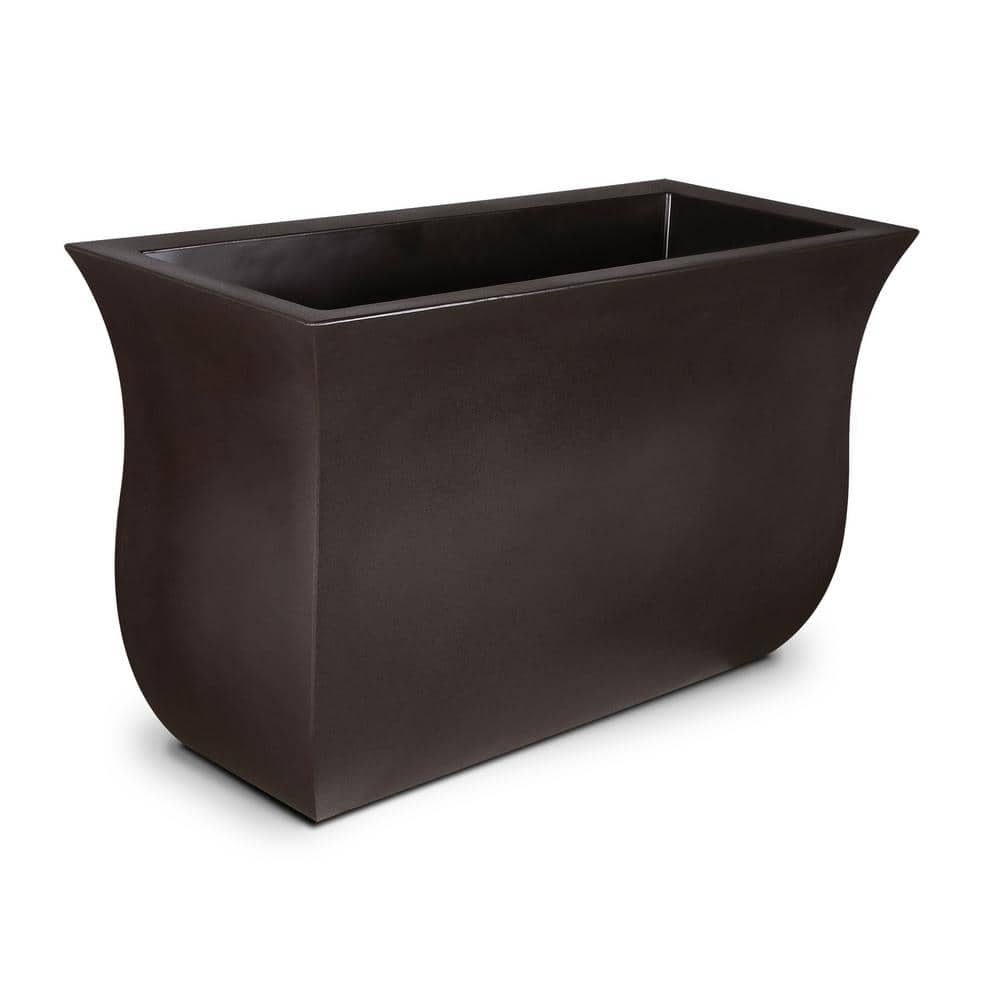 Valencia Espresso 36" Long Polyethylene Outdoor Planter