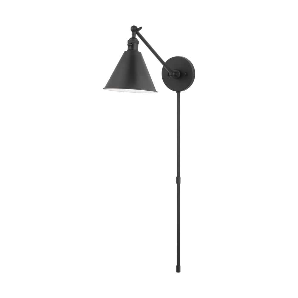 Salem Adjustable Arm Dimmable Outdoor Wall Sconce - Midnight Black