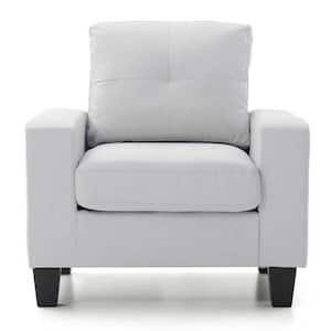 Newbury White Removable Cushions Accent Chair