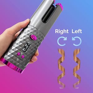 Cordless Auto Rotating Hair Curler in Gold
