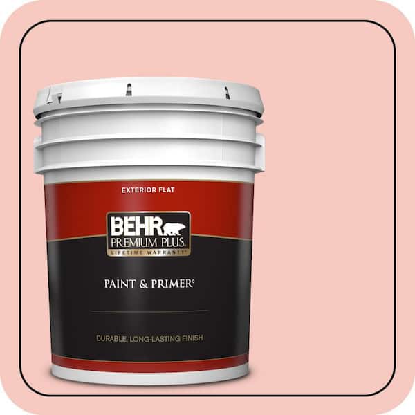 BEHR PREMIUM PLUS 5 gal. #180C-2 Sandblast Flat Exterior Paint & Primer